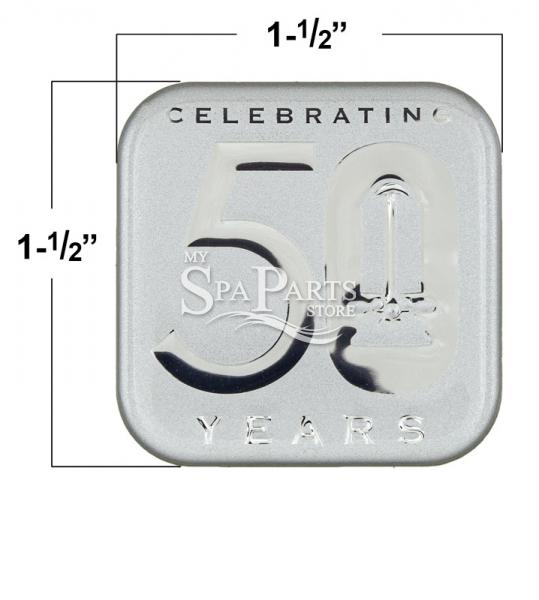 JACUZZI SPA "50 YEAR ANNIVERSARY" EMBLEM My Spa Parts Store