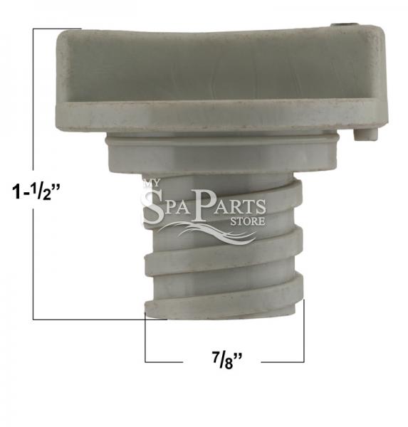 SUNDANCE SPA AIR VENTURI CONTROL KNOB LIGHT COLOR-SHORT STEM. | My Spa