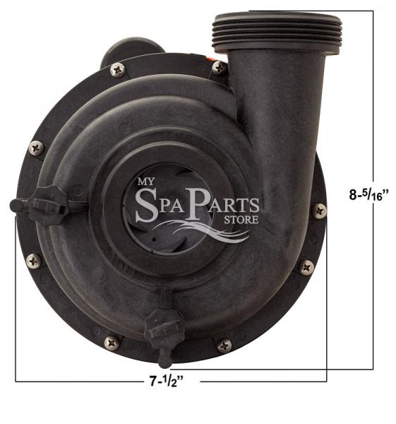 JACUZZI SPA PUMP/MOTOR, 1 1/2 HP, 2 SPEED, 115 VOLT My Spa Parts Store