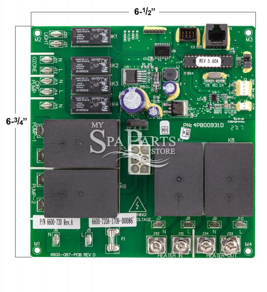 SUNDANCE SPA REPLACEMENT CIRCUIT BOARD, SWEETWATER LX15 My Spa Parts