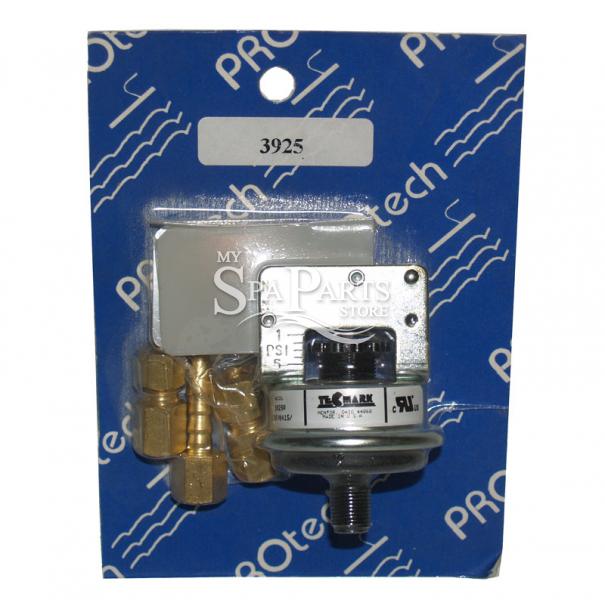 UNIVERSAL PRESSURE SWITCH, 1/8 INCH NPT WITH FITTINGS My Spa Parts Store