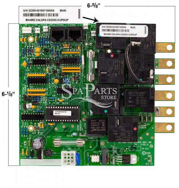 CAL SPAS C2100R1B AND CS5000R1D CIRCUIT BOARD | My Spa Parts Store