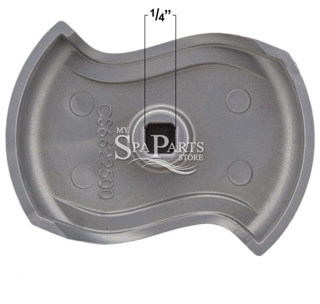 CAL SPA AIR CONTROL HANDLE, SILVER | My Spa Parts Store