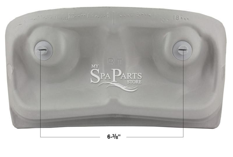 DIMENSION ONE CURVED PILLOW, SILVER LOGO My Spa Parts Store
