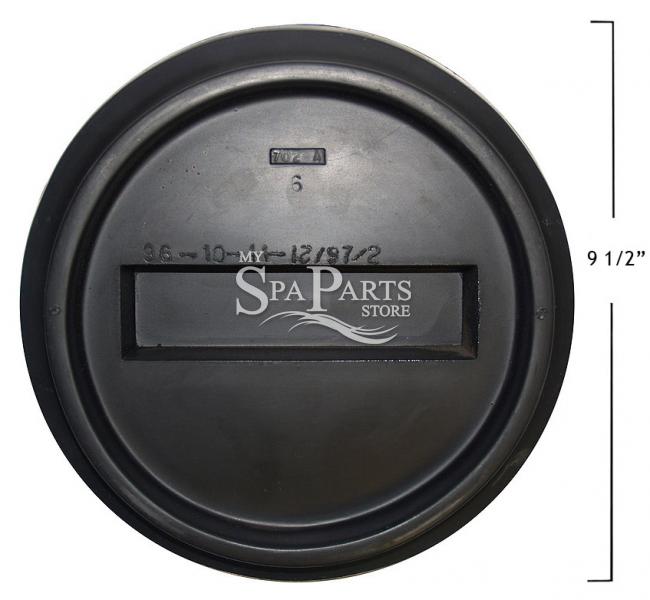 CAL SPA FILTER AREA ROUND COVER, BLACK My Spa Parts Store