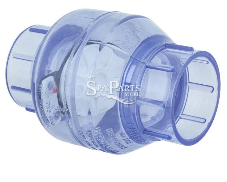 2 inch pvc check valve clearance