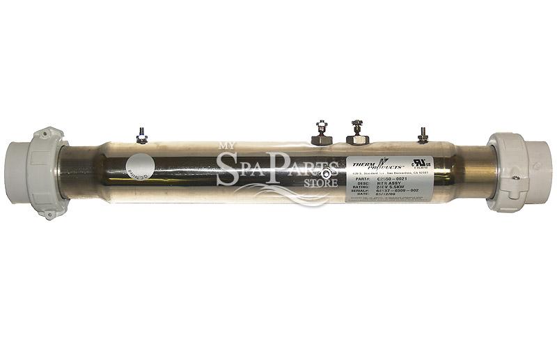 CAL SPA 1 1/2 INCH STRAIGHT MANIFOLD HEATER, 5.5kw My Spa Parts Store