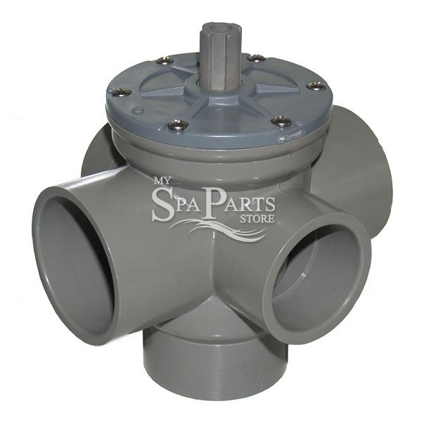 CAL SPA 2 INCH 3 WAY, 4 PORT VALVE My Spa Parts Store
