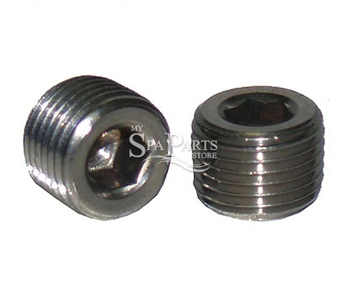 JACUZZI SPA HEATER PRESSURE SWITCH HOLE PLUG, STAINLESS My Spa Parts Store