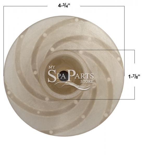 STARITE MAXEGLAS / DURAGLAS PUMP IMPELLER 1.5HP My Spa Parts Store
