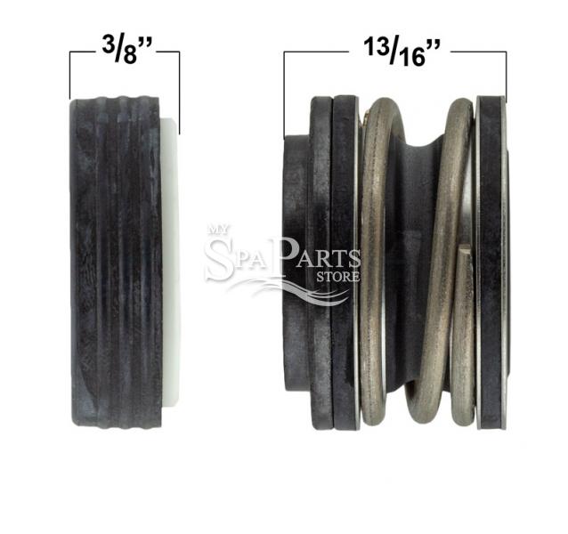 JACUZZI SPA SEAL ASSEMBLY, MECHANICAL SHAFT, .625 DIAMETER (J-PUMP