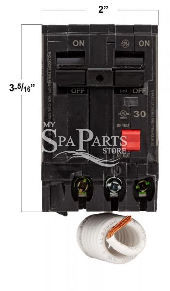 CALDERA SPA GFCI BREAKER, 30 AMP, 240 VOLT | My Spa Parts Store