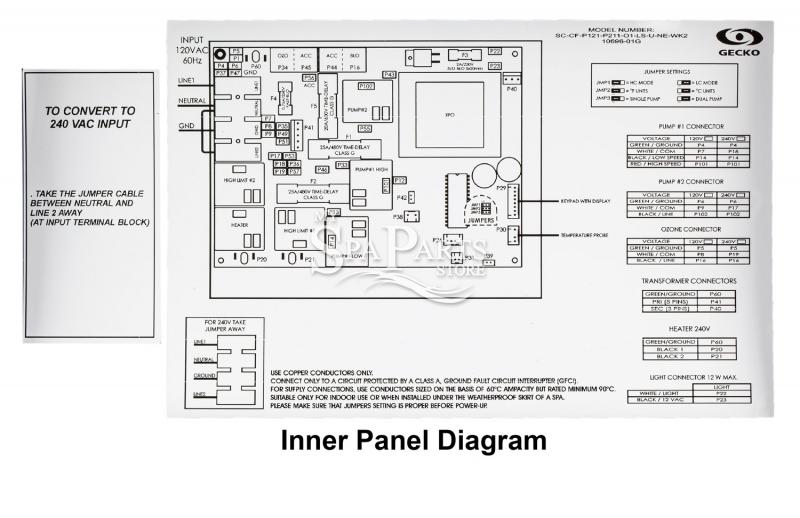 CALDERA SPA CONTROL BOX WITHOUT HEATER | My Spa Parts Store Caldera Spa Pump Wiring Diagram My Spa Parts Store